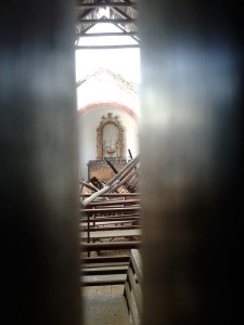 O interior da Ermida de Sant'Ana